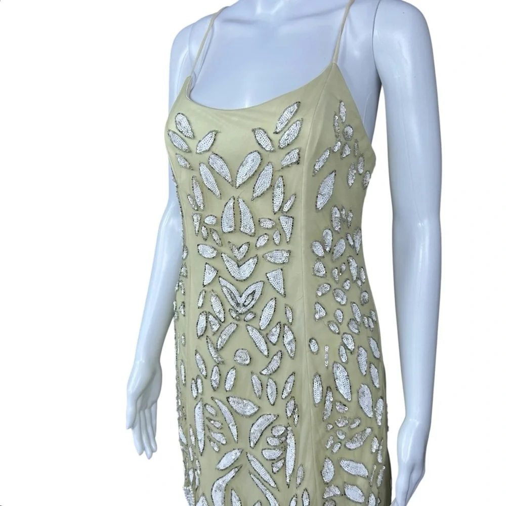 NBD Revolve Madeline Beaded Sequin Mini Dress Sz 6 Event Glam Party Coquette
